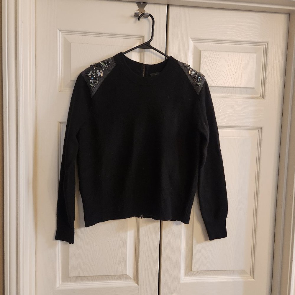 Black Wool J. Crew Sweater
